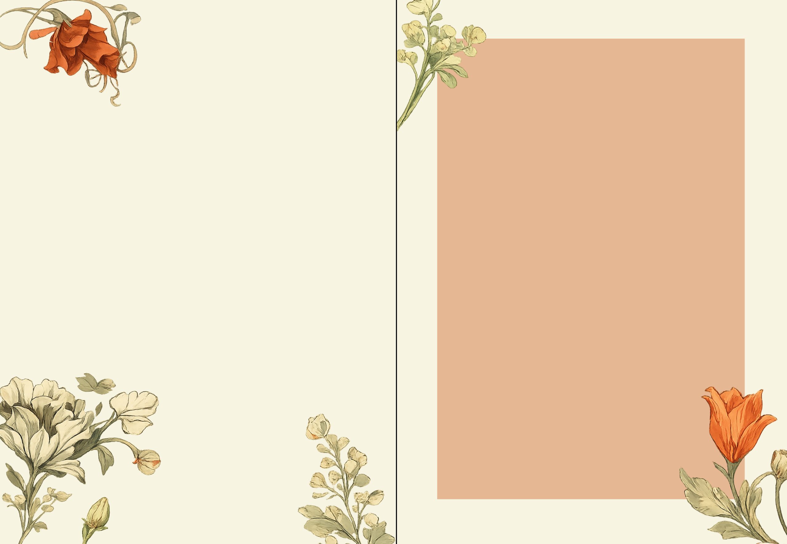 thank you card-folder orange flowers2_onephotobooth