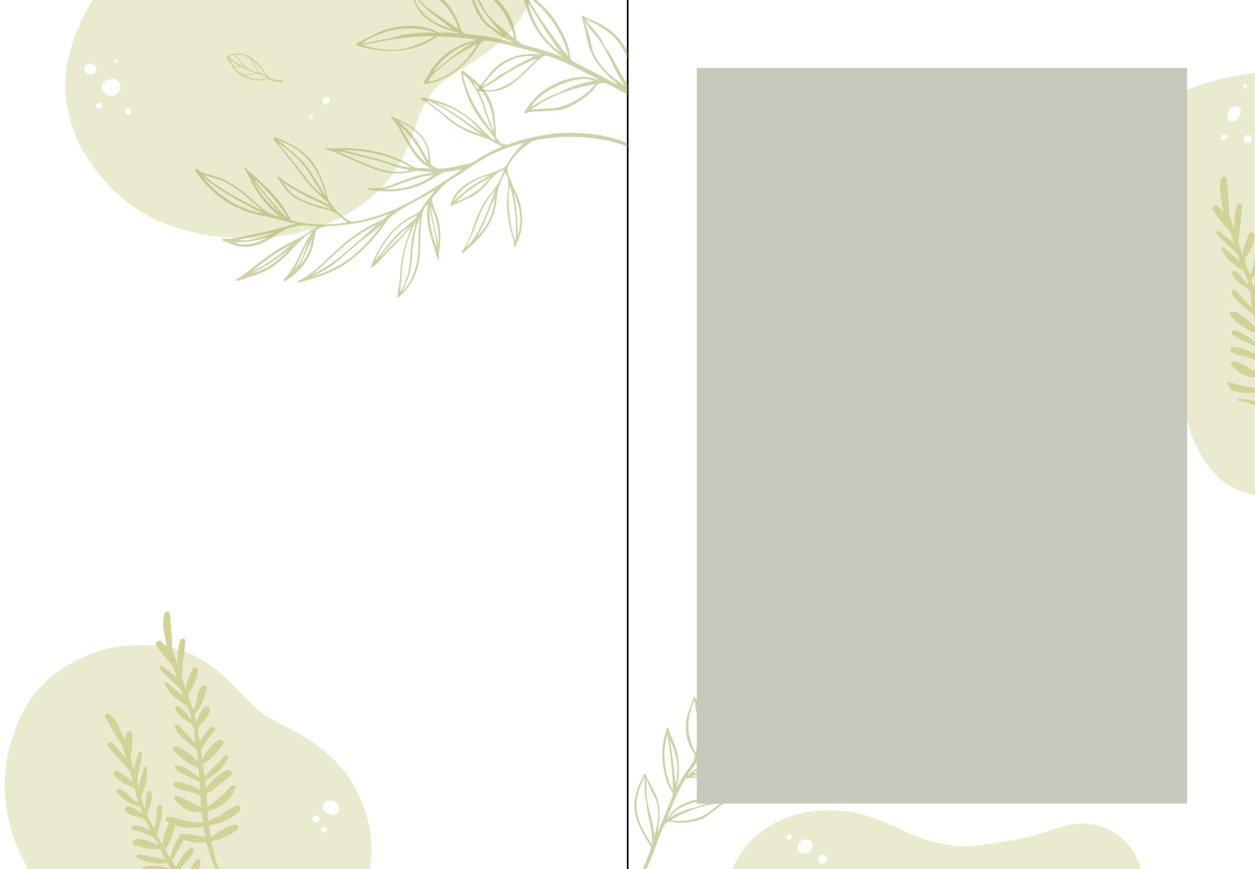 thank you card-folder green flowers2_onephotobooth