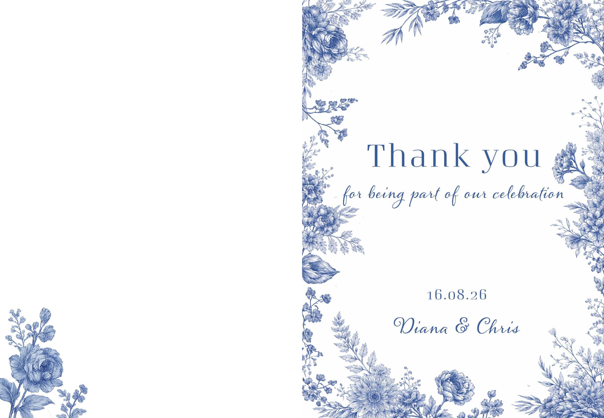 thank you card-folder blue flowers_onephotobooth