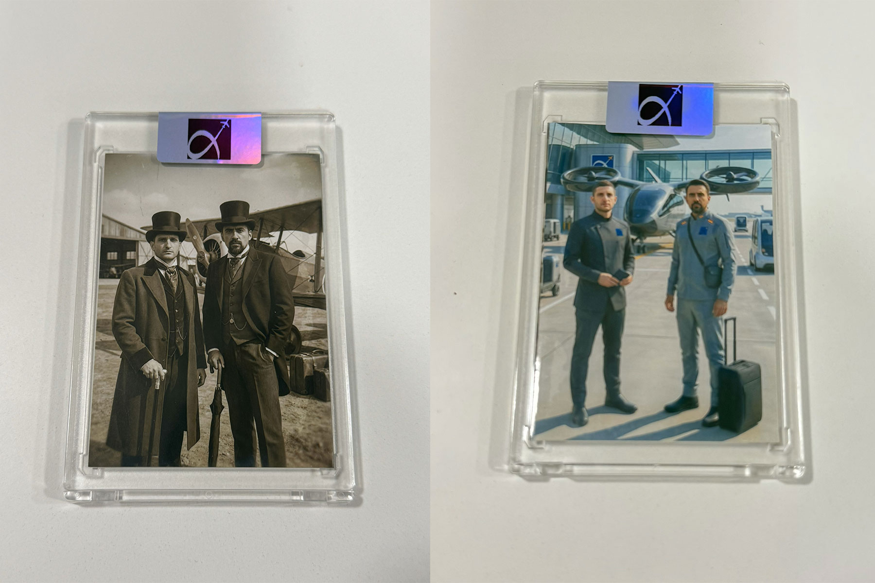 acrylic trading cards vintage photo_onephotobooth