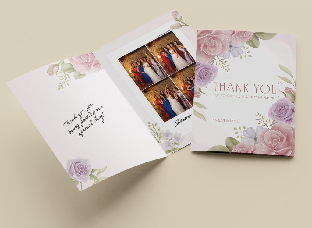 Thank you card-folder