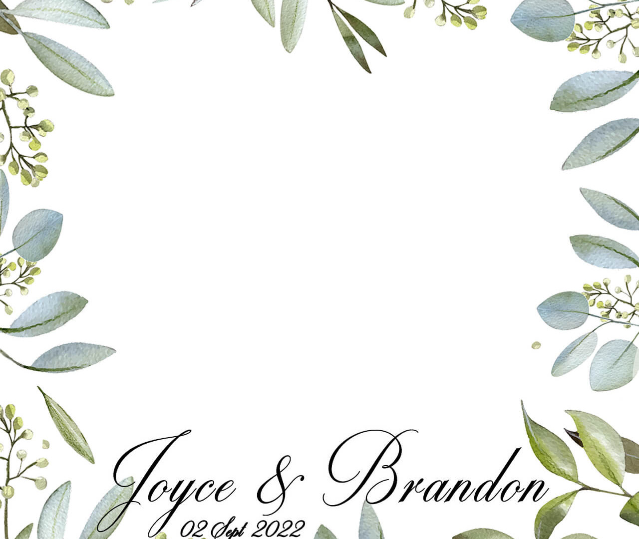 Olive frame video template_onephotobooth