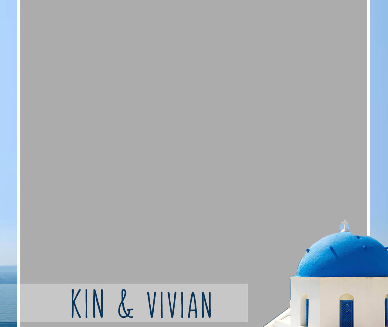 Santorini square video template_onephotobooth