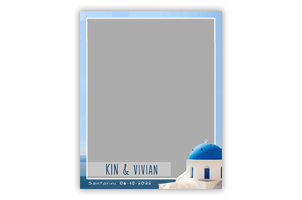 Santorini vertical video template_onephotobooth