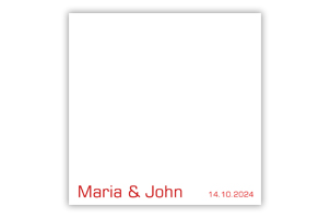 Simple white with red letters video template_onephotobooth